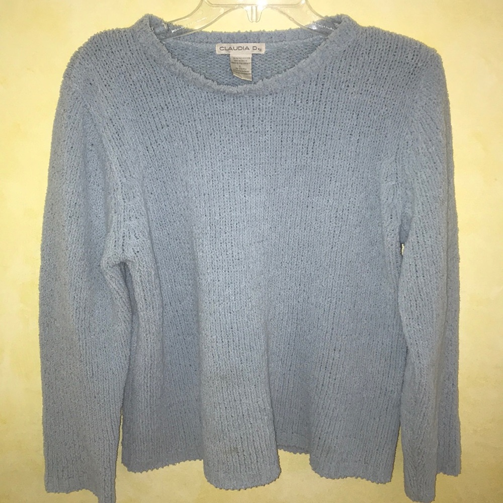 Plush Light Blue Sweater